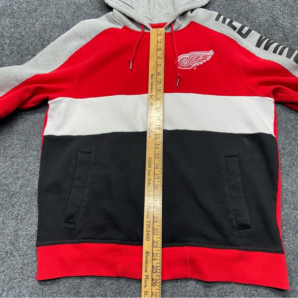 Detroit Red Wings Starter Full Zip Fleece Hoodie Jacket G-III NHL - Picture 9 of 12